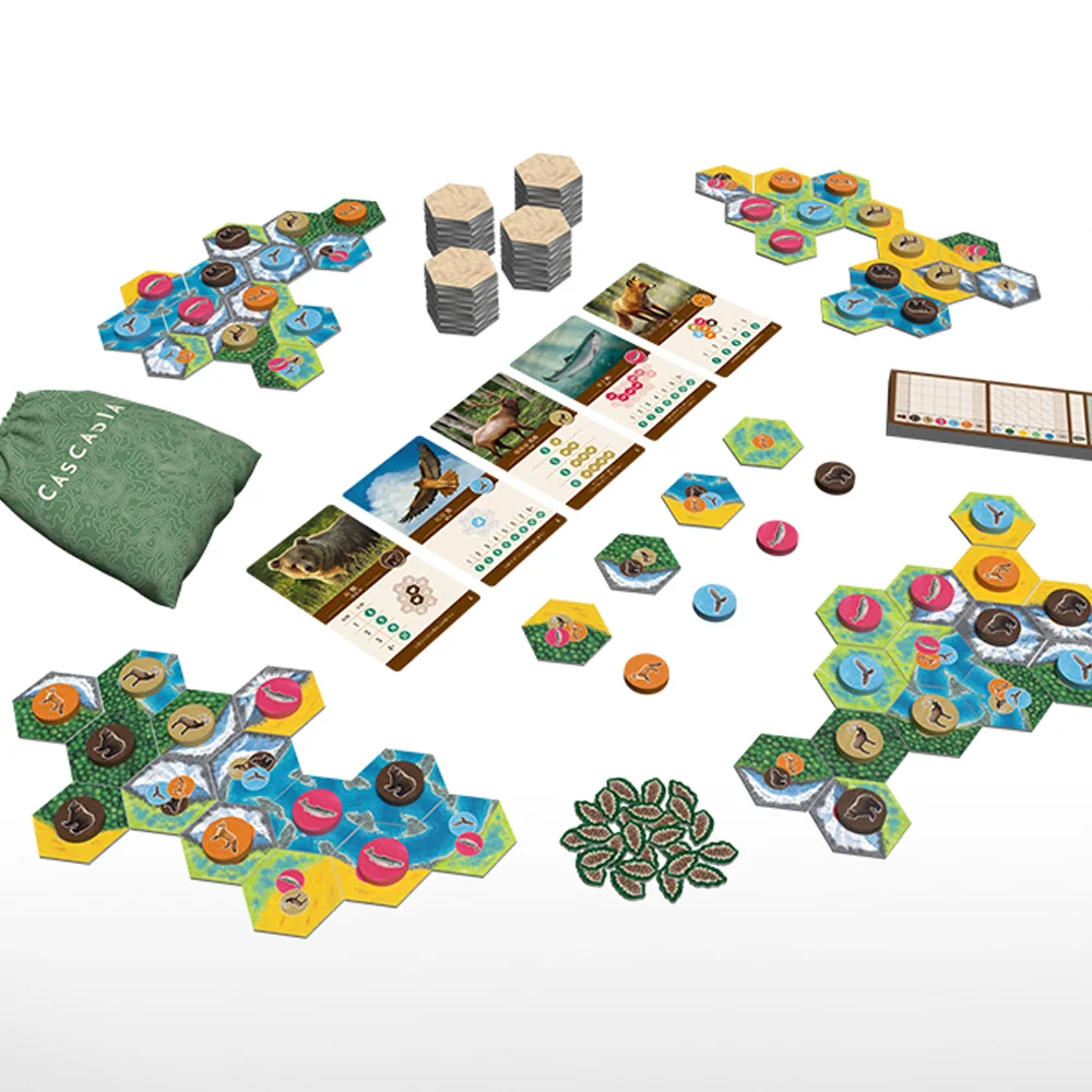 Фото BGG Cascadia Dobler топ десять настольных игр версия Ks для семьи, друзей, детской стратегии, ролевых игр, карт, игра, площадка, коллекционные подарки №3