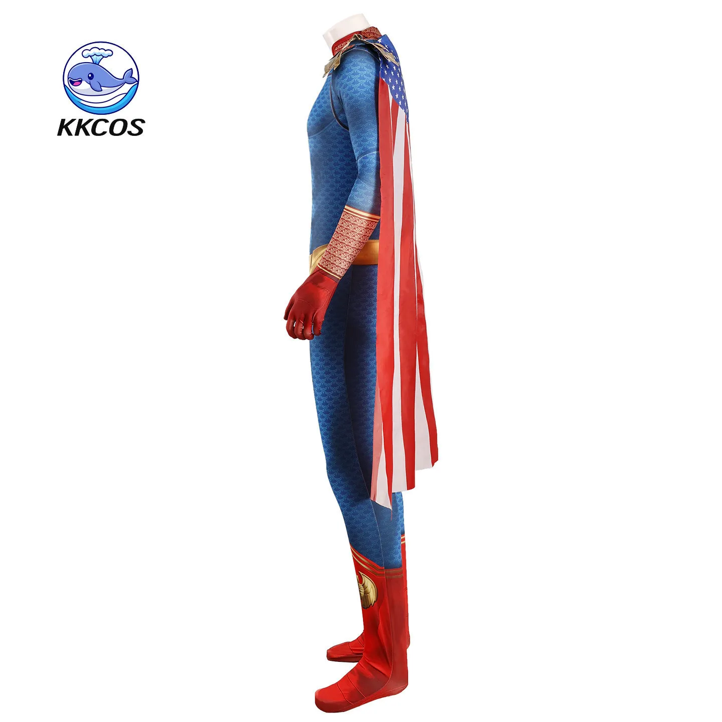 Фото Костюм для косплея Homelander из The Boys от KKCos: комбинезон, плащ, полный комплект для ролевых игр на Хэллоуин, одежда супергероя №5