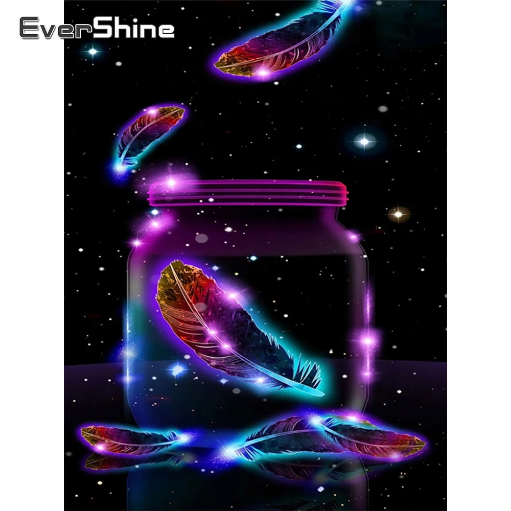 

EverShine 5д алмазная мозаика перо вышивка крестиком набор алмазная вышивка звезды новое поступление полная площадь пейзаж живопись декор для дома