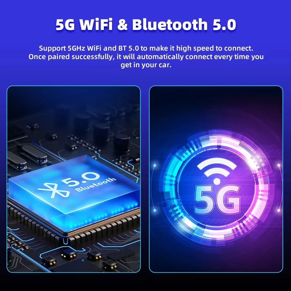 EKIY Wireless CarPlay Dongle 2-в-1 Android Auto Адаптер AI Smart Box Для Автомобильных Интеллектуальных