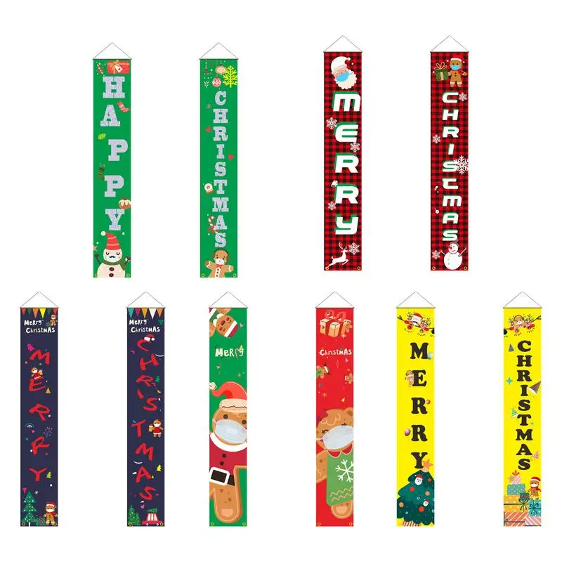 

Рождественская подвеска для крыльца, Рождественское украшение для дома, подвеска, баннер, знак для крыльца