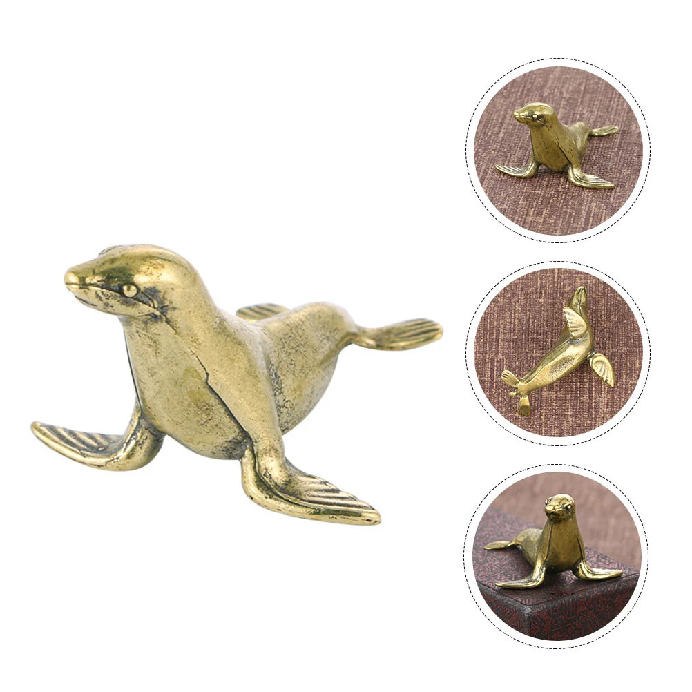 

Animal-shaped Adorn Seal Modeling Ornament Portable Lightweight Seal Ornament Desktop Decoration for Decor