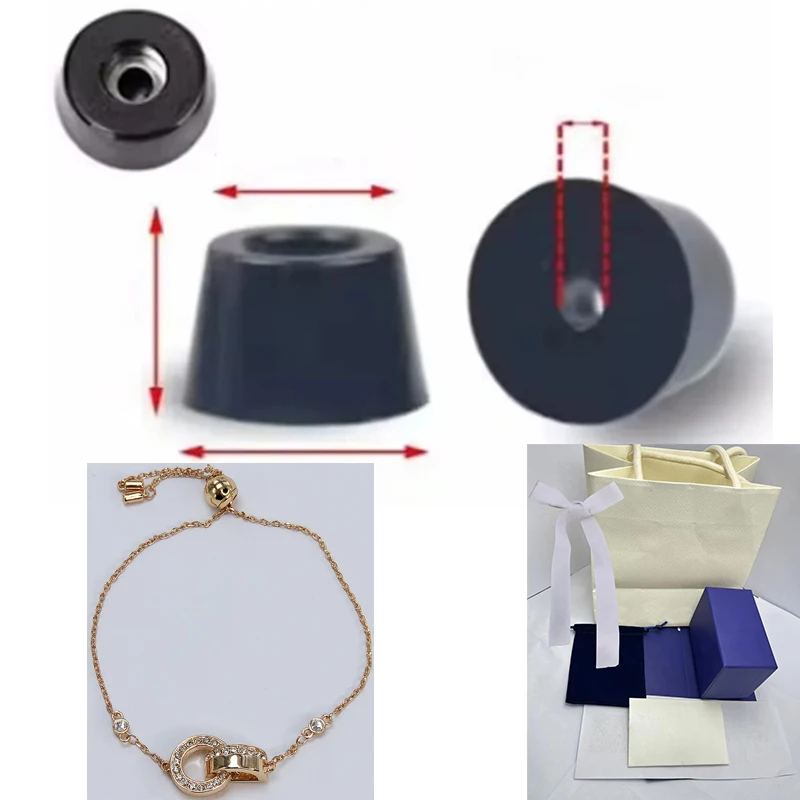 Экологичная резиновая подставка для ног браслет из розового золота с круглой