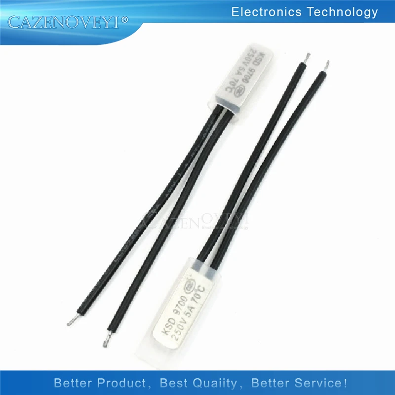 5 шт./партия, Термостат KSD9700, 250 В, 5 А, 50 градусов