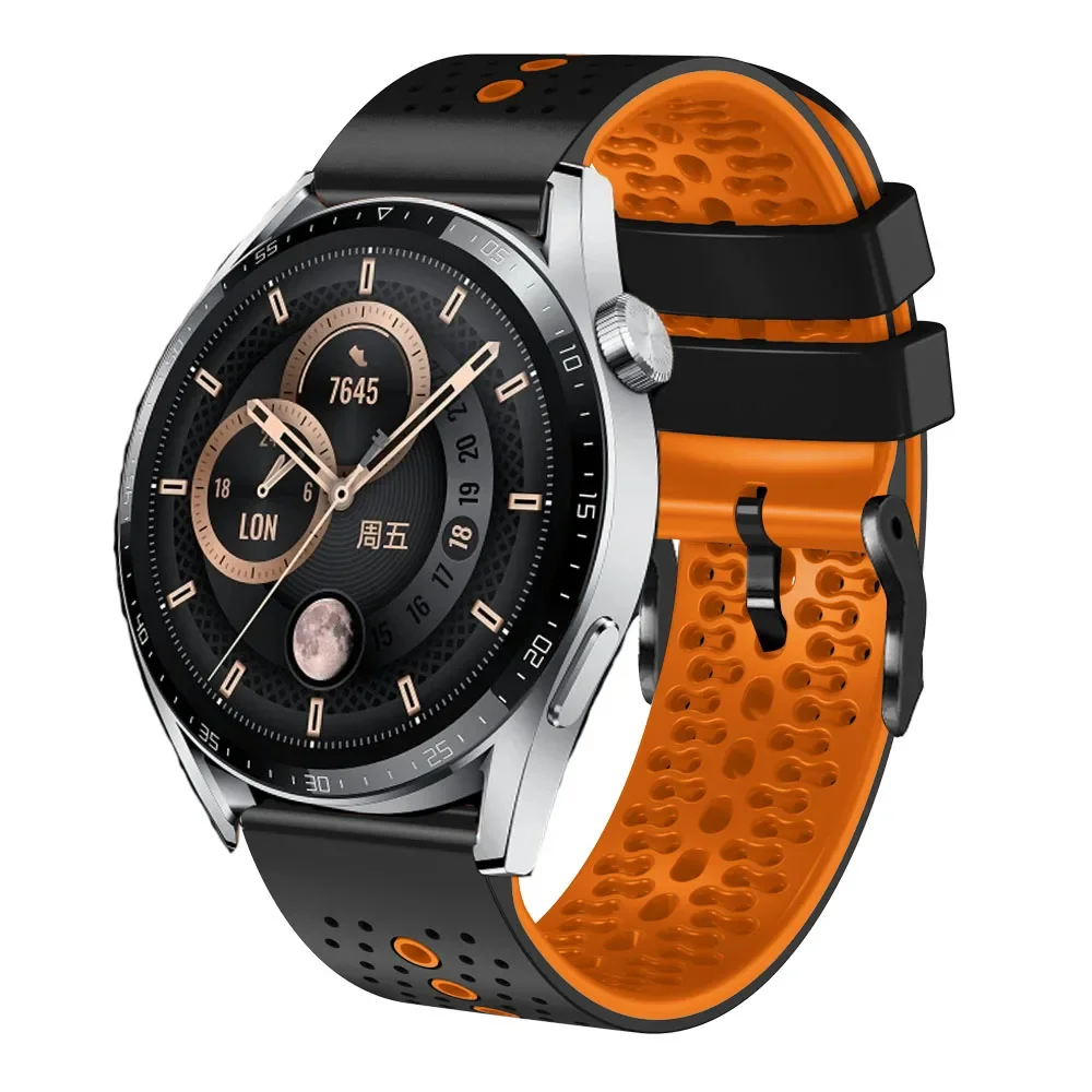 Фото Силиконовый ремешок 22 мм для HUAWEI WATCH GT 5 4 46 мм GT5/GT3/GT2/Ultimate/Buds, ремешок для часов HUAWEI WATCH 4 3 Pro, браслет-браслет №3