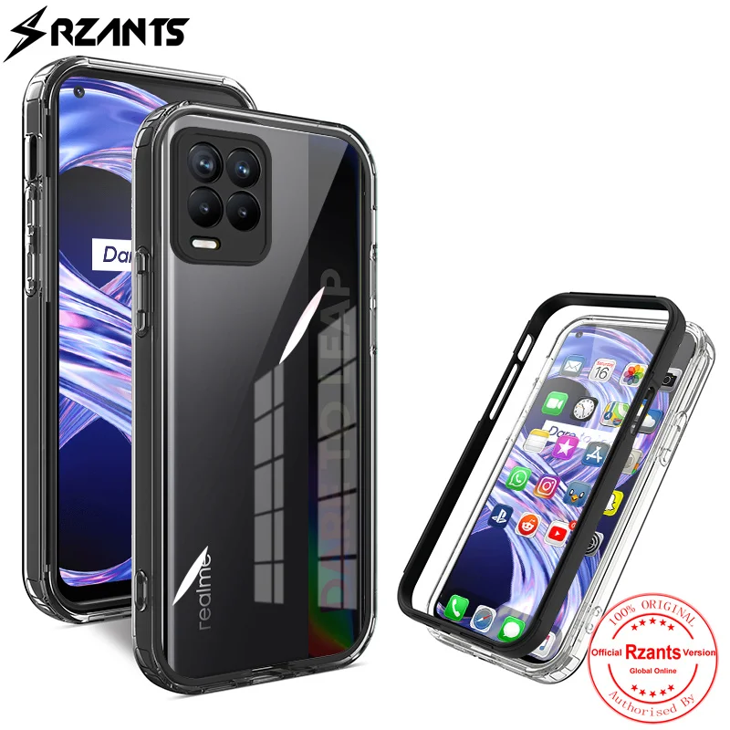 

Чехол Rzants для Realme 8 Realme 8 Pro, мягкий чехол [Ночной эльф] из ТПУ, прозрачный чехол с нажимным кольцом для камеры