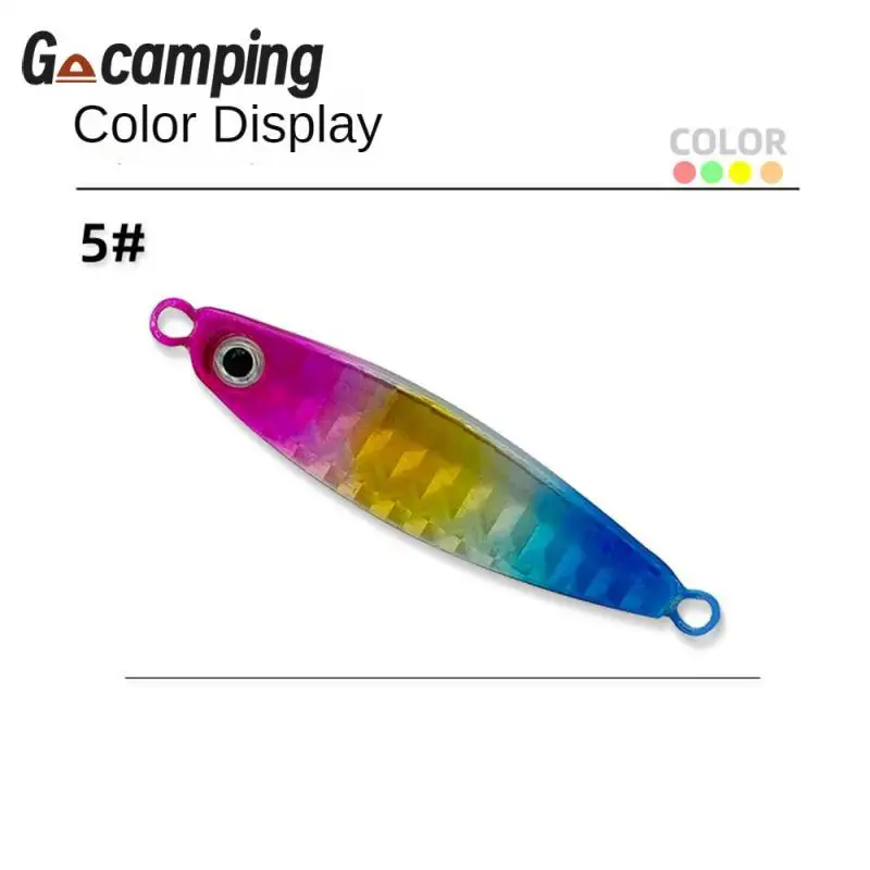 

Hot Sale Iron Plate Laser Bionic Bait Bare Plate With Sharp Hook Luya Bait For Sea Freshwater Fishing Hard Bait Fake Bait