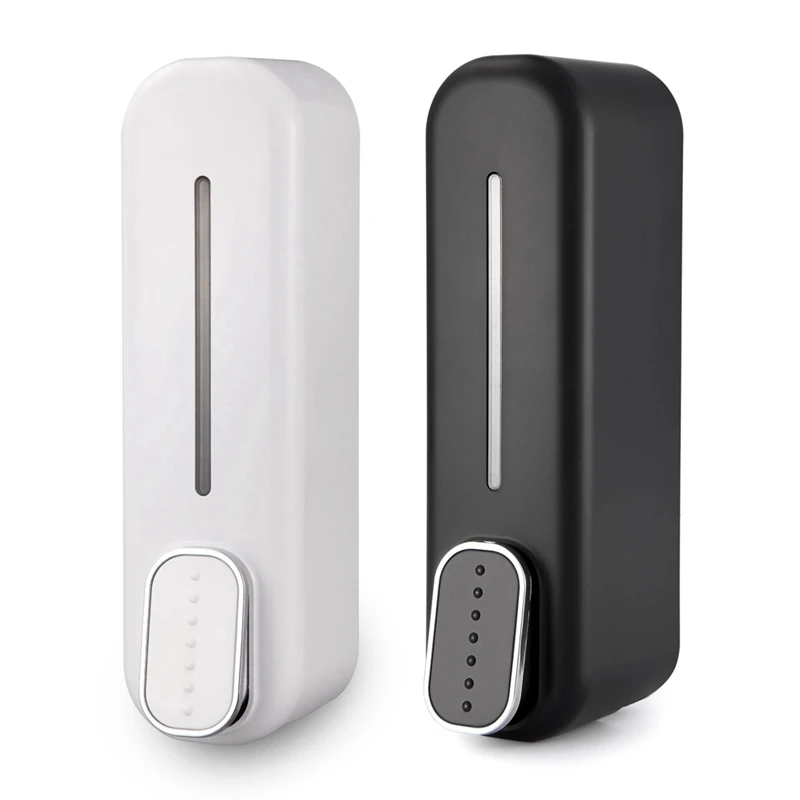 

300ML Soap Dispenser Wall Mounted Manual Soap Dispenser Hand Gel Dispenser ABS For Bathroom Offices Restaurants