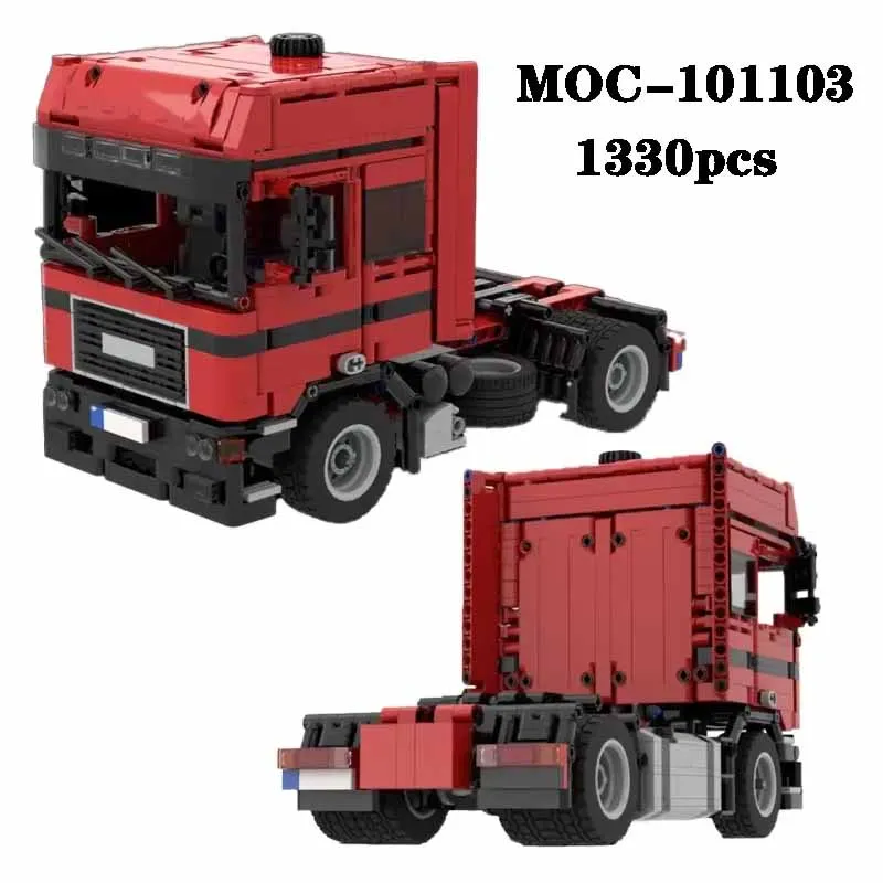 MOC-101103 Классический транспортный грузовик F2000 V10, конструктор из 1330 деталей, развивающая игрушка-пазл для взрослых, подарок (art.: 3920dcd4df186) - 3920dcd4df186