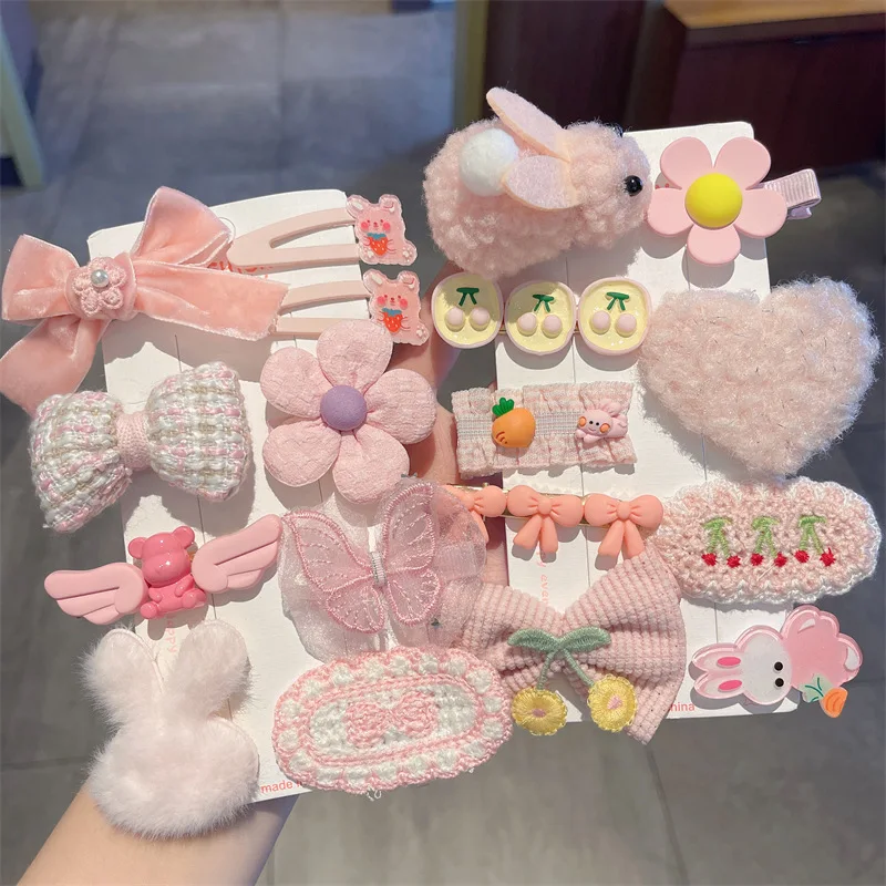 

Children's Plush Hair Clip Autumn and Winter Little Girls' Side Barrettes Cute Girls' Baby Headwear 2022 New Hairpins