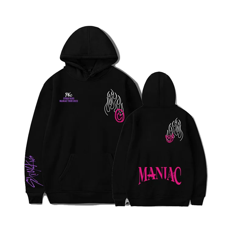 

Stray kids Maniac Hoodies SKZ World Tour North American Tour Hoodie Sweatshirts Kpop Support Hoodies Men Women Clothes