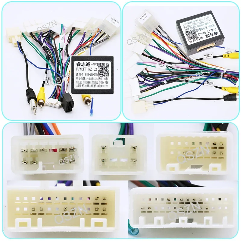 Canbus Box FT-RZ-01 FT-RZ-02 для Toyota corolla/Camry/CHR/RAV4/LAND CRUISER с жгутом проводов, кабелем питания, автомобильным радиоприемником Android