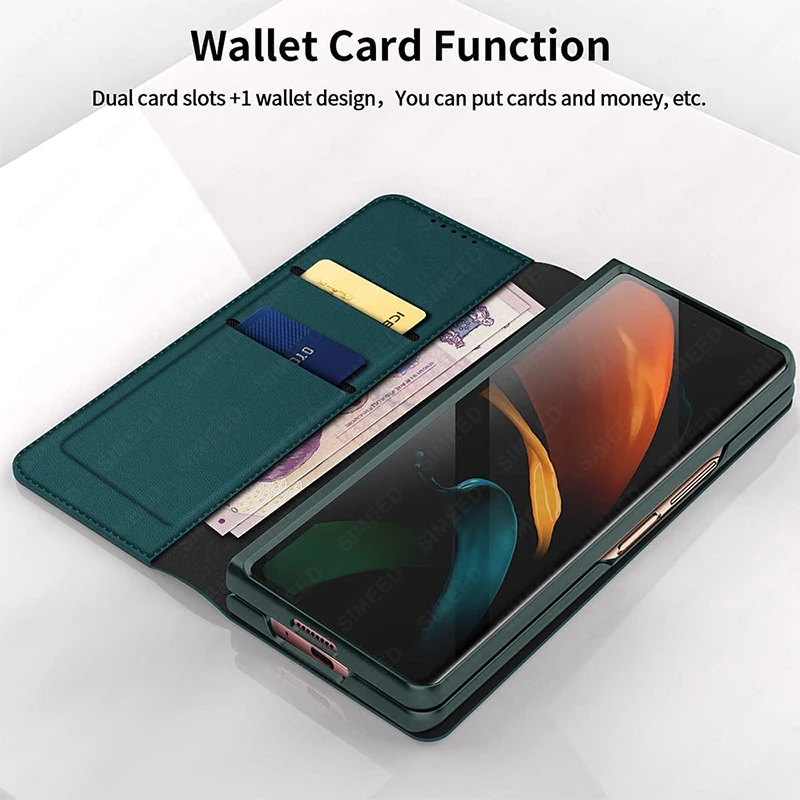

Чехол-книжка из натуральной кожи для Samsung Galaxy Z Fold 4 3