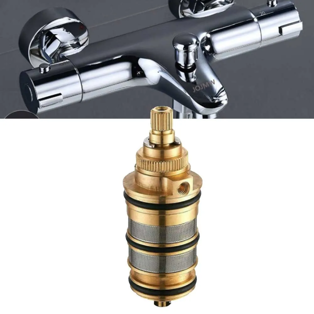 

1pcs Brass Replace Thermostatic Cartridge Shower Mixer Valve Bar Repair Kits Bathroom Shower Bar Tap Mixing Valve Cartridge Core
