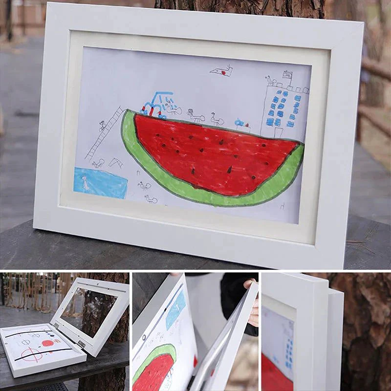 

Children Art Frametory Projects Kids Art Frames Magnetic Front Opening Tempered Glass Drawing Paintings Pictures