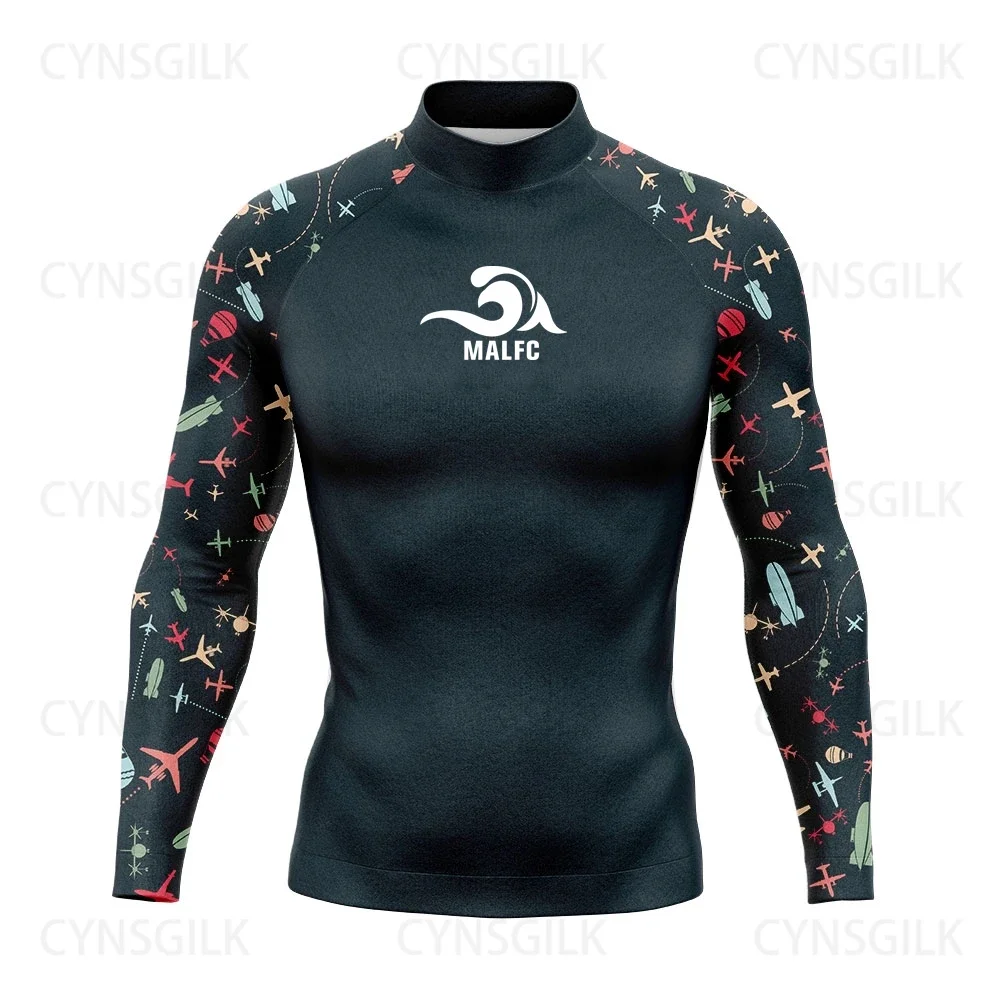 Мужской длинный рашгард с длинным рукавом для серфинга MALFC-Rashguard цвета в