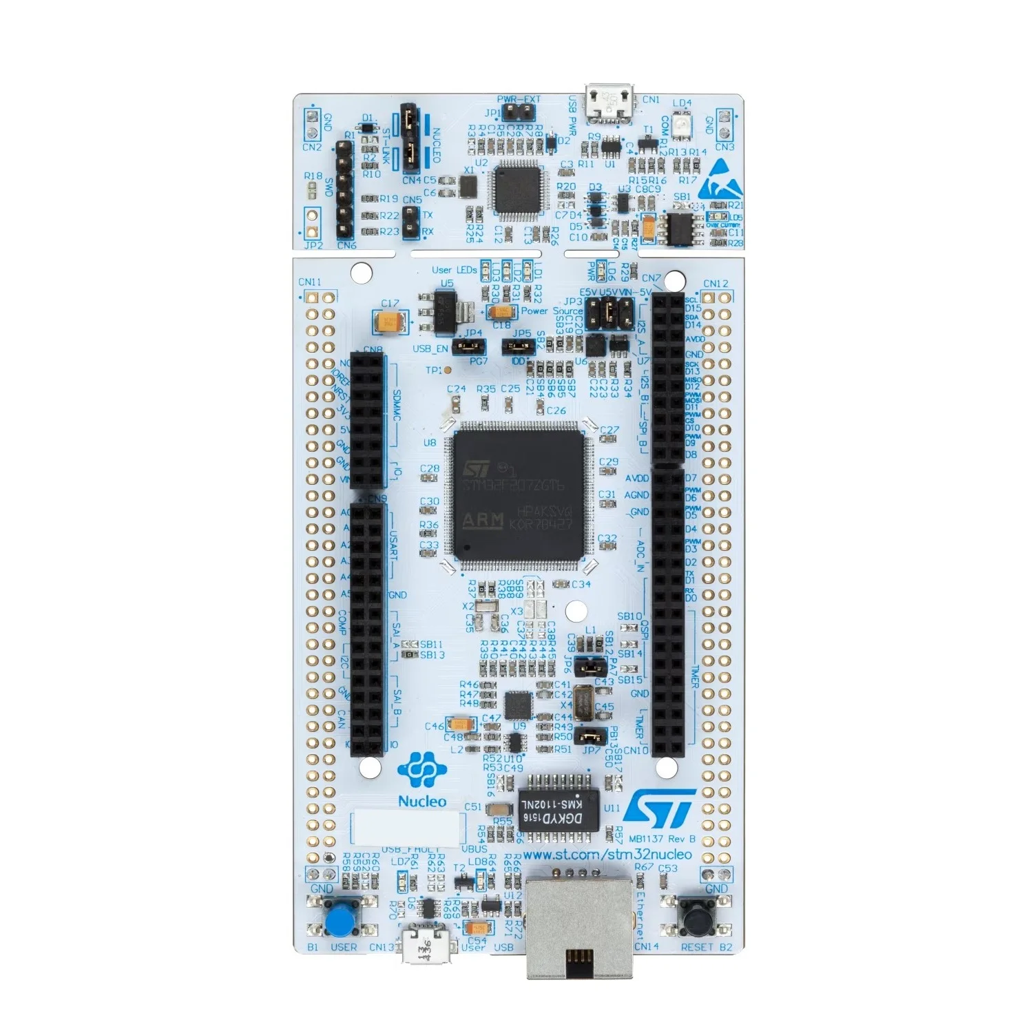 NUCLEO-F767ZI Плата разработки STM32F767ZI Микроконтроллер Поддержка Arduino/ST Zio/Morpho