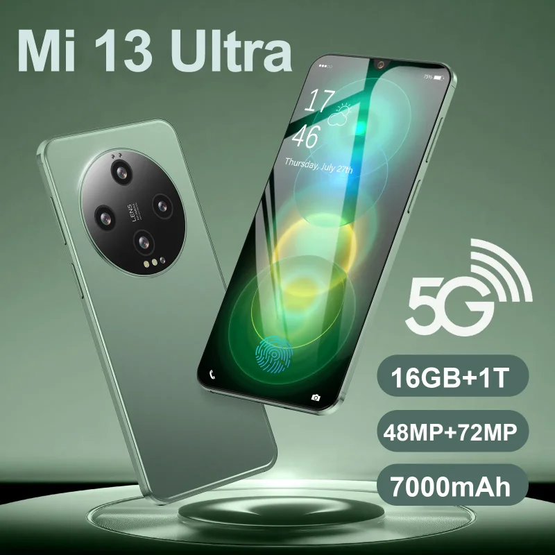 

New Mi 13 Ultra 5G 6.8 HD SmartPhone Snapdragon8 Gen2 Android Unlocked Mobile Phone 16G+1TB Telephone Global Version Cellphones