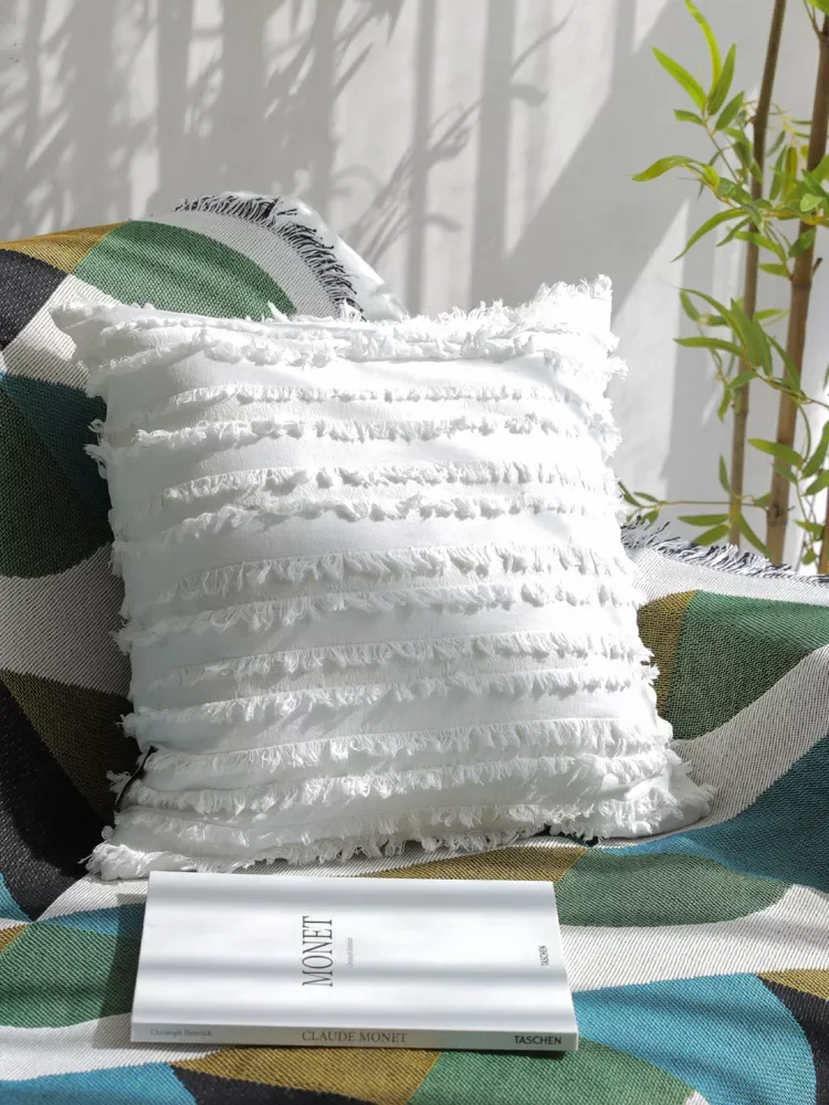 

Style Cushion Cover Cotton Pillow Cover Boho Decorative Pillows for Sofa Living Room Home Decor 45x45cm Pillowcase