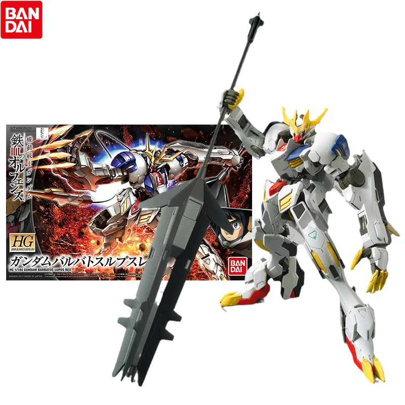 

Bandai Genuine Gundam Model Kit Anime Figure HG 1/144 Barbatos Lupus Rex Collection Gunpla Anime Action Figure Toys for Children