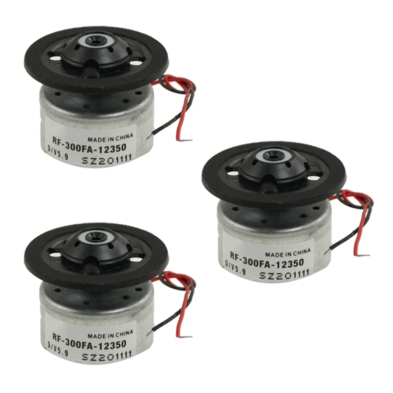 

3X RF-300FA-12350 DC 5.9V Spindle Motor For DVD CD Player Silver+Black