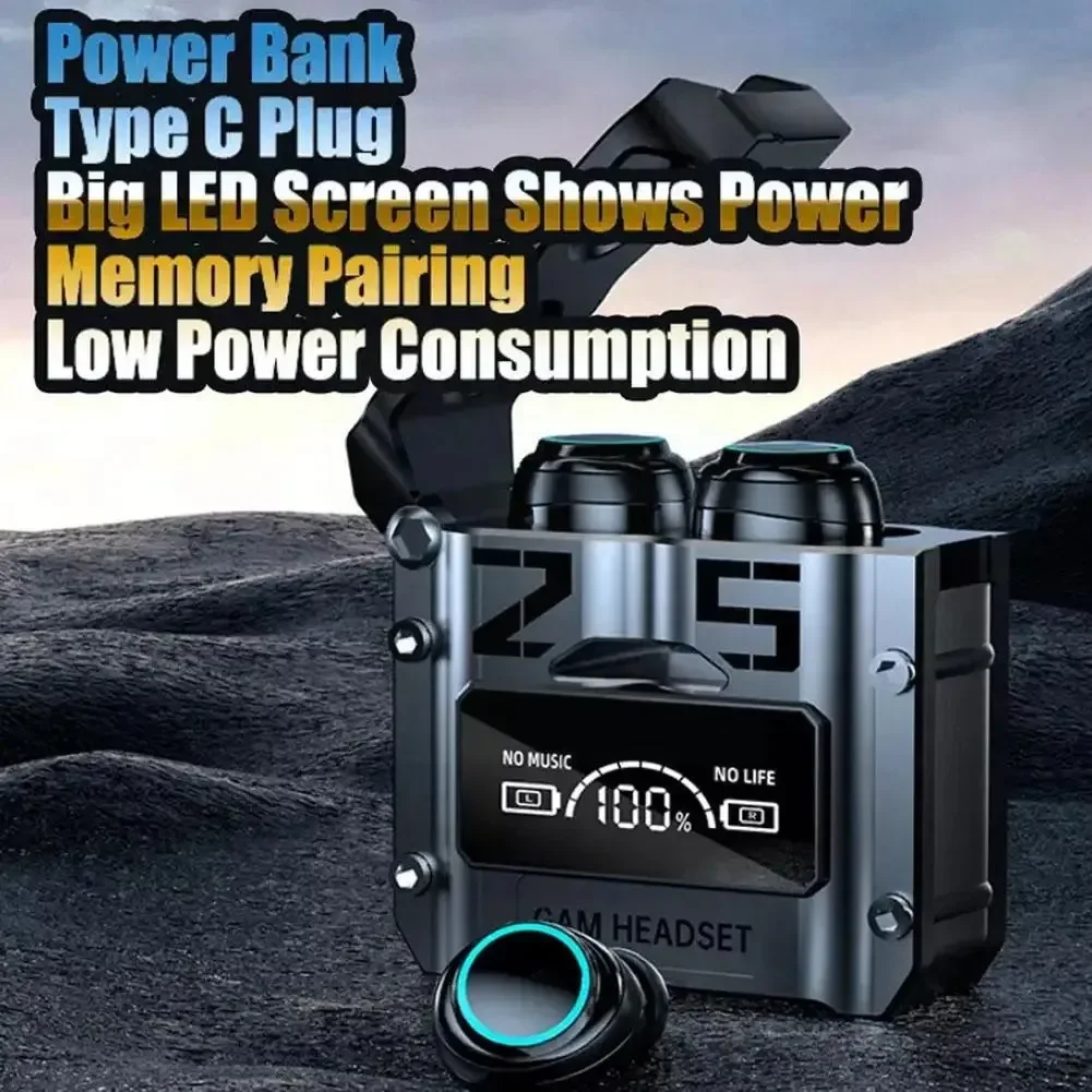 Беспроводные наушники M25 TWS с сенсорным управлением и шумоподавлением