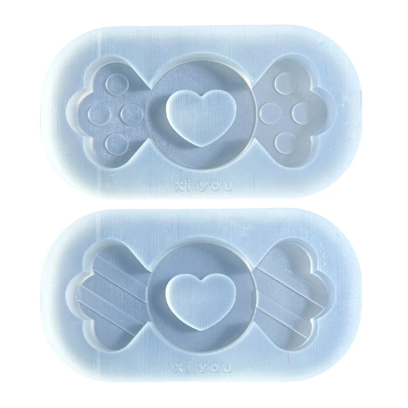 

F19D Quicksand Resin Shaker Silicone Molds Candy for DIY Crafts Keychain Decorations