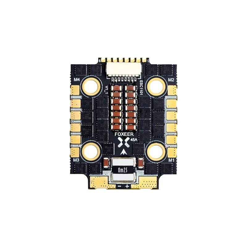 

FOXEER 45A mini ESC 128K 4-в-1 F4 чип FPV гоночный Дрон 3-6s BL32 20 мм монтажное отверстие