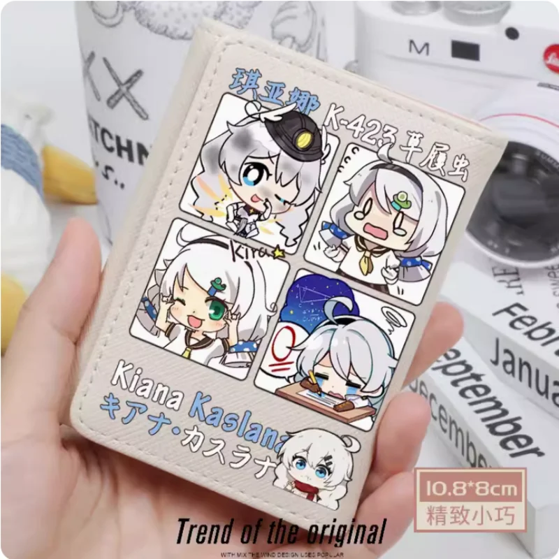 Фото Аниме Honkai Impact 3, Киана Каслана, модный кошелек из искусственной кожи, держатель для карт, сумка для денег, подарок для косплея B404 №1
