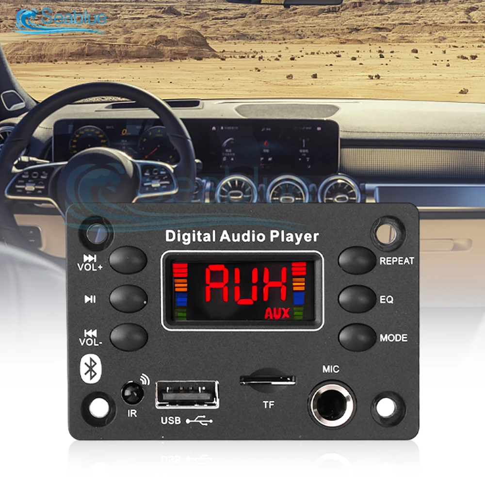 DC 12 В Bluetooth аудио декодер плата модуль USB FM-радио без потерь MP3 WMA WAV FLAC APE Musik-Player