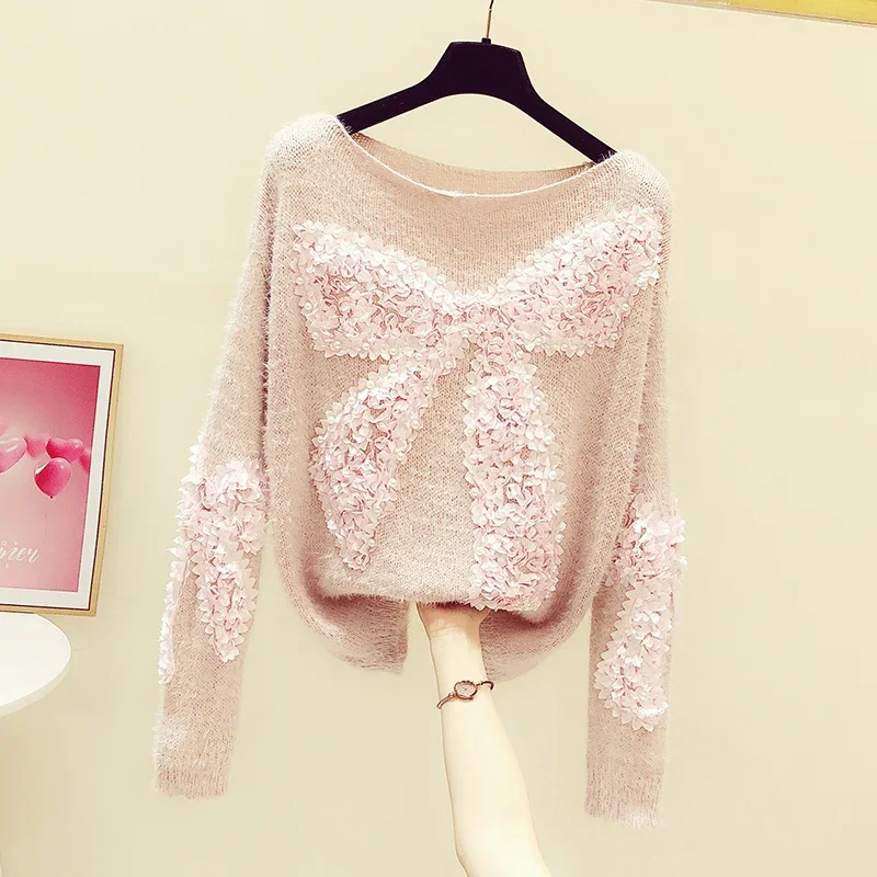 

Женский свитер и пуловер, женский джемпер из Джерси, сезон осень-зима, кашемировый вязаный серый 22