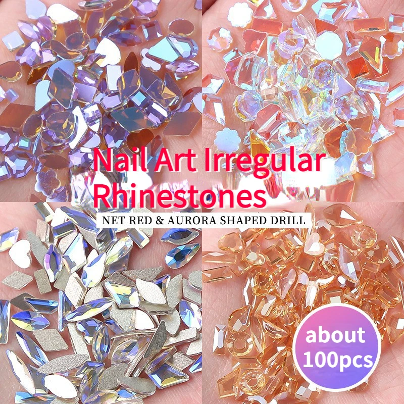 

ProfessionalNail Art Supplies Glamour Glitter Lover Nails Accessories Uñas Accesorios Herramientas Nail Art Rhinestone Mix100pcs