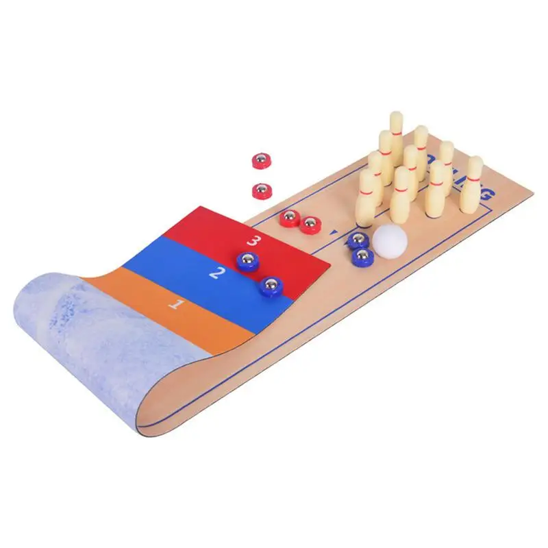 3 In 1 Table Top Games Shuffleboard Bowling And Curling Game