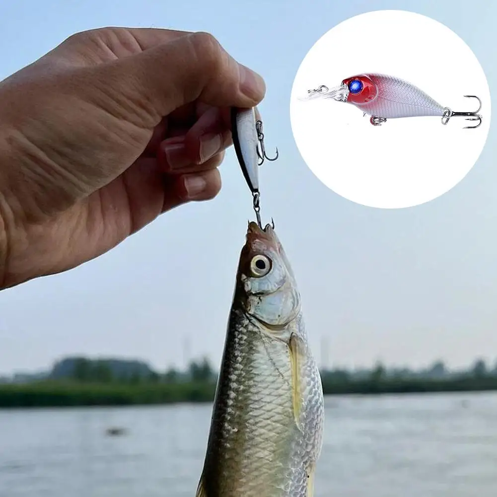 Фото Джукбейт Micro Crankbait Wobbles длиной 5 см с 10 шт. # Тройные крючки идеально подходят для окуня, щуки, карпа, троллингового рыболовного снаряжения, дропшиппинг №5