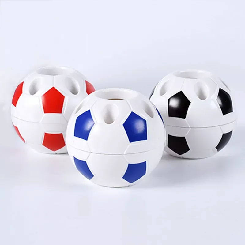 

Ball Shape Pen Pencil Holder Soccer Ball Makeup Brush Holders Student Supplies Football Sports Gift Desktop Decoration