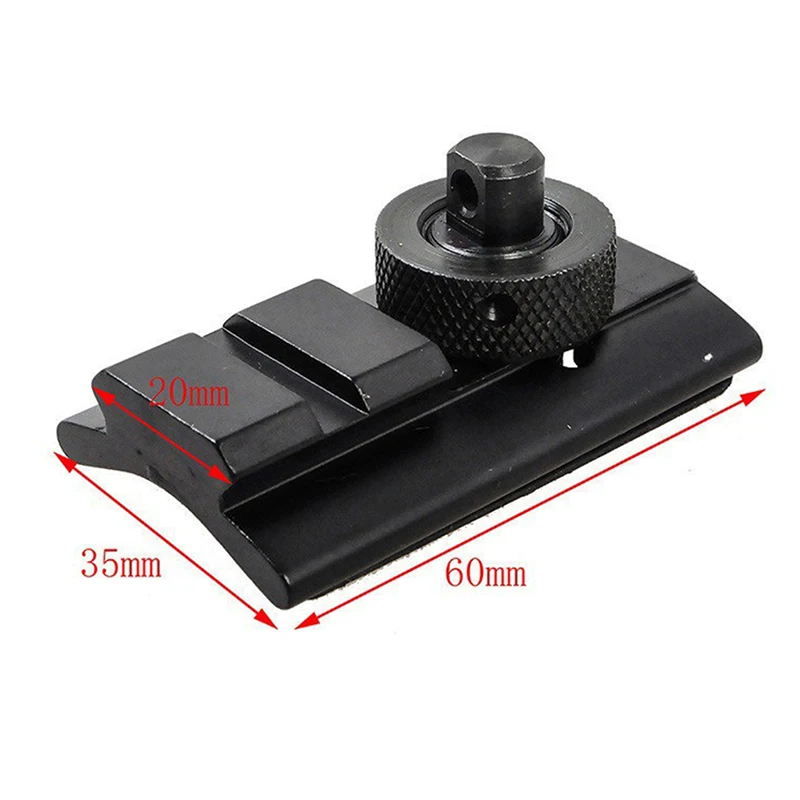 1 шт. Тактический шарнирный поворотный слот-адаптер 20 мм |