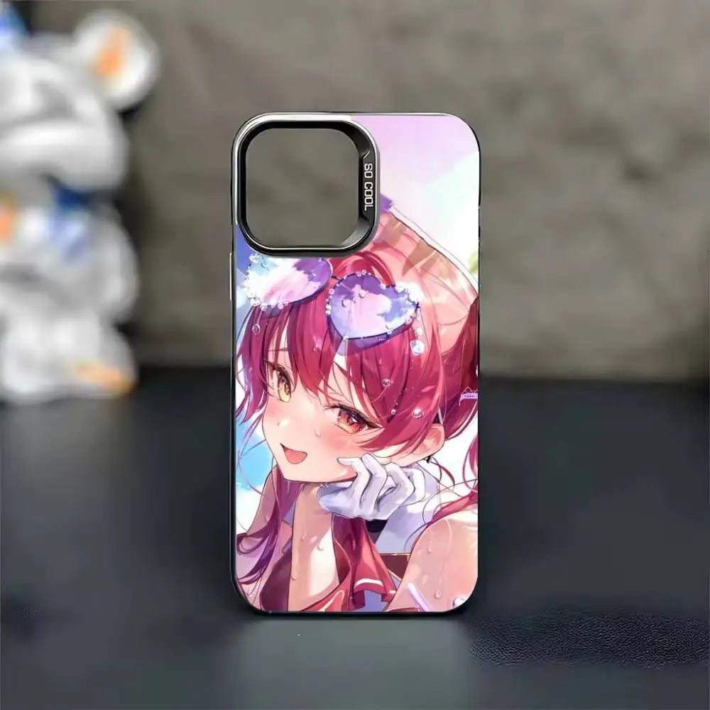 Фото Милый чехол H-Houshou M-Marine для iPhone 17 16 15 14 13 12 11 Pro Max Plus, матовый, серебристый, цвета конфет. №2