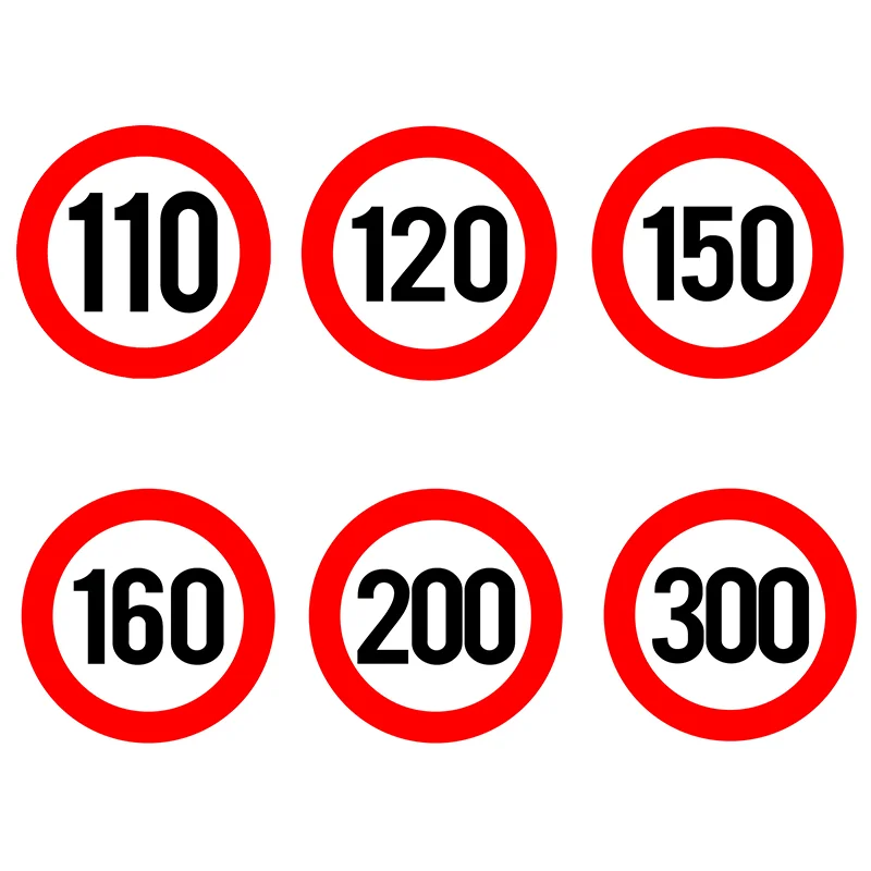 

Car Stickers Speed Limit Vinyl Decal Motorcycle Decals Decoration Accessories Waterproof Cover Scratches Fashion PVC,30CM
