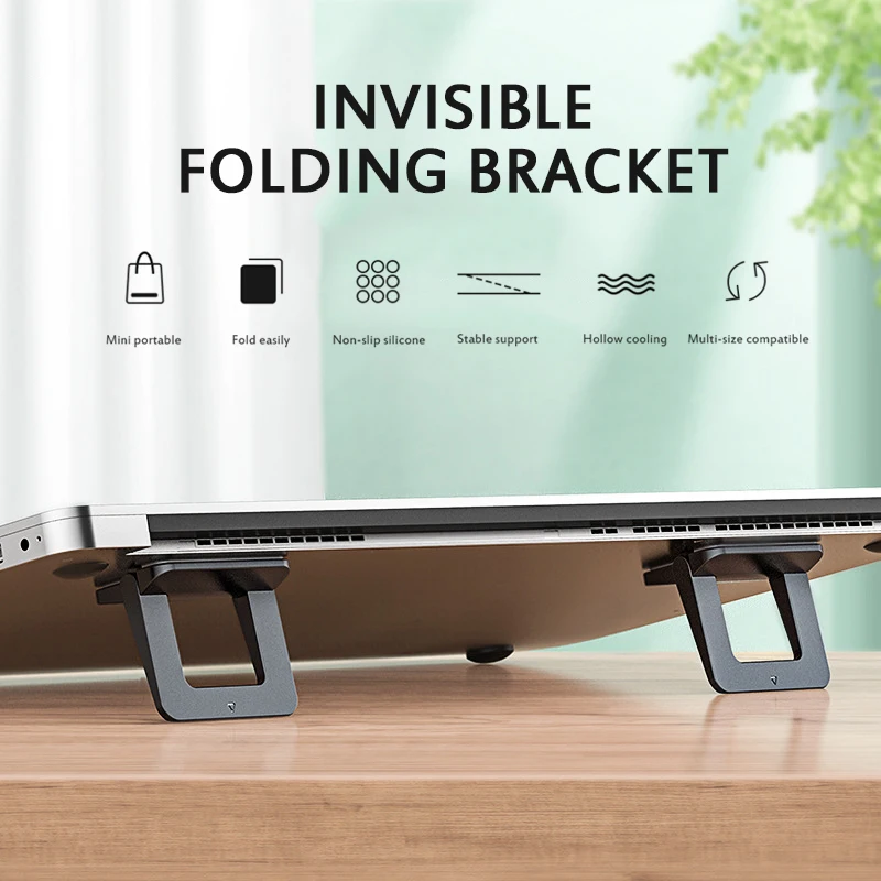 

Portable Foldable Heightening Bracket Computer Bracket Increase Height Laptop Cooling Feet Stand Base Suppor Radiating