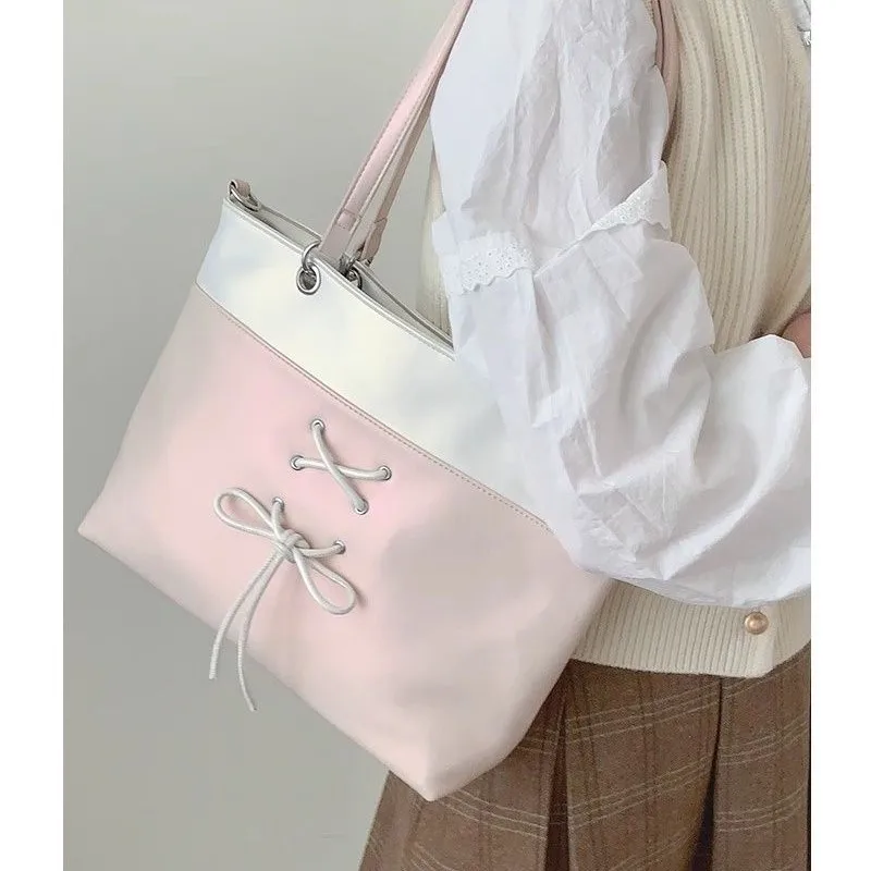 Милая женская сумка JIAERDI с бантом Y2k новинка 2024 шикарные повседневные Наплечные