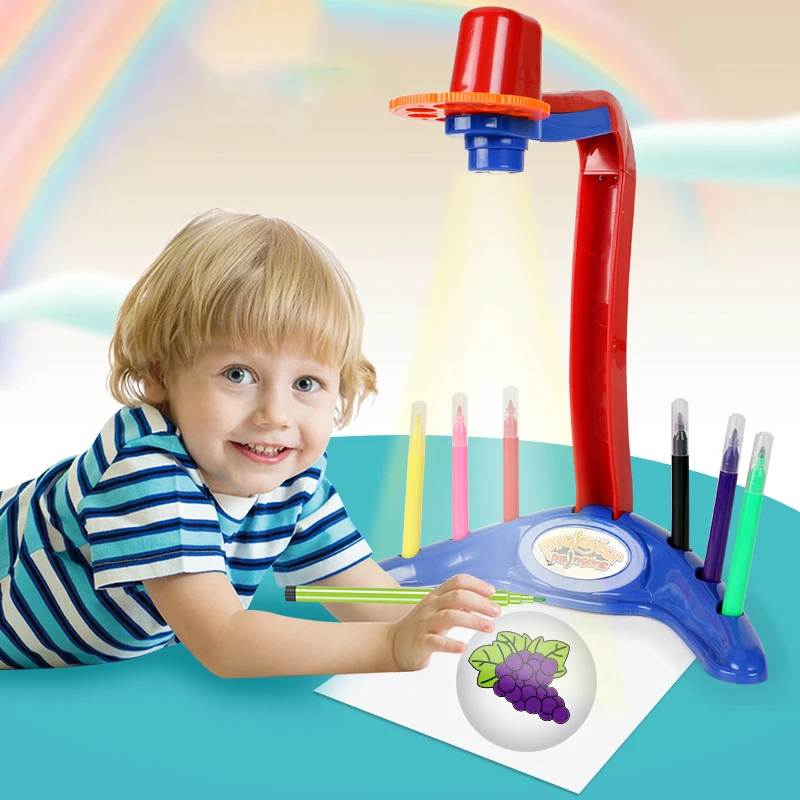 

LED 3D Projector Luminous Board Kids Painting Colorful Graffiti Board Drawing Preschool Educational artist Toys Writing Board