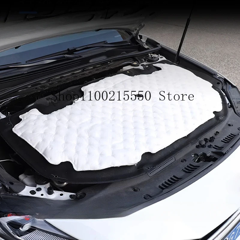 

Для Toyota Camry 2024, внутренний аксессуар, чехол на капот двигателя автомобиля, звукоизоляционный хлопковый коврик, звукоизоляционная накладка на двигатель, хлопковая отделка, подходит