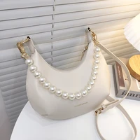 womens bag pearl chain bag 2022 summer new fashion small fresh shoulder bag temperament messenger bag