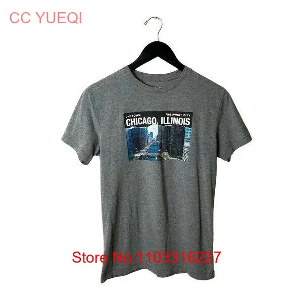 Футболка Free State Chi Town Chicago Illinois The Windy City с рисунком маленькая S