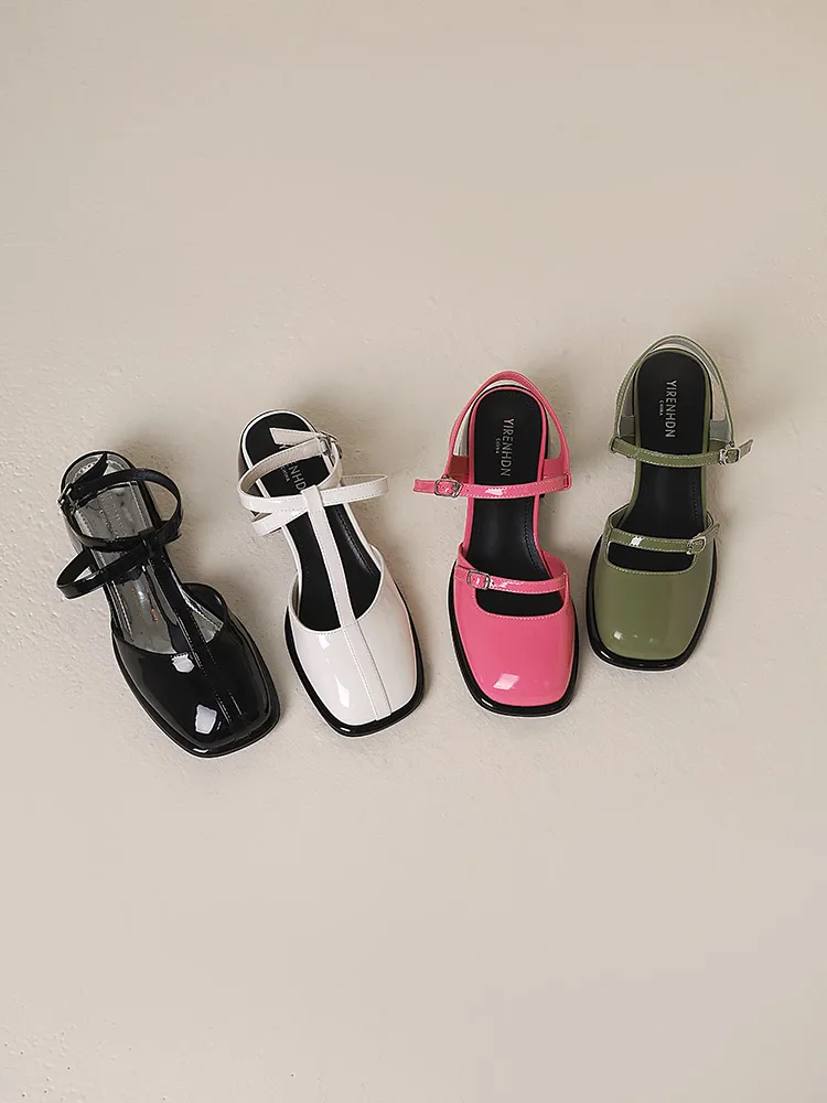 

Сандалии женские с квадратным носком, удобные туфли на прозрачном каблуке, роскошные модные Закрытые туфли, высокие, бежевые, черные, лето ...