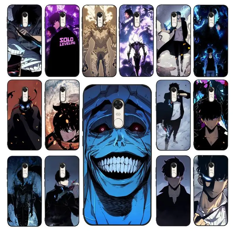 

MaiYaCa Anime Solo Leveling Phone Case for Redmi 5 6 7 8 9 A 5plus K20 4X 6 cover