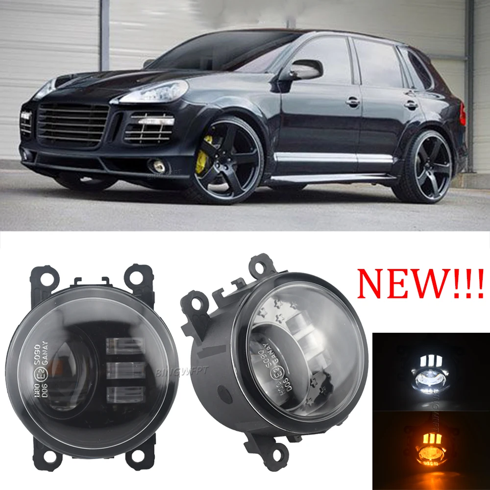Fog Lamp Assembly Super Bright Fog Light For Porsche Cayenne 955 2002-2015 For Porsche Cayenne Closed Off-Road Vehicle 2011-2015