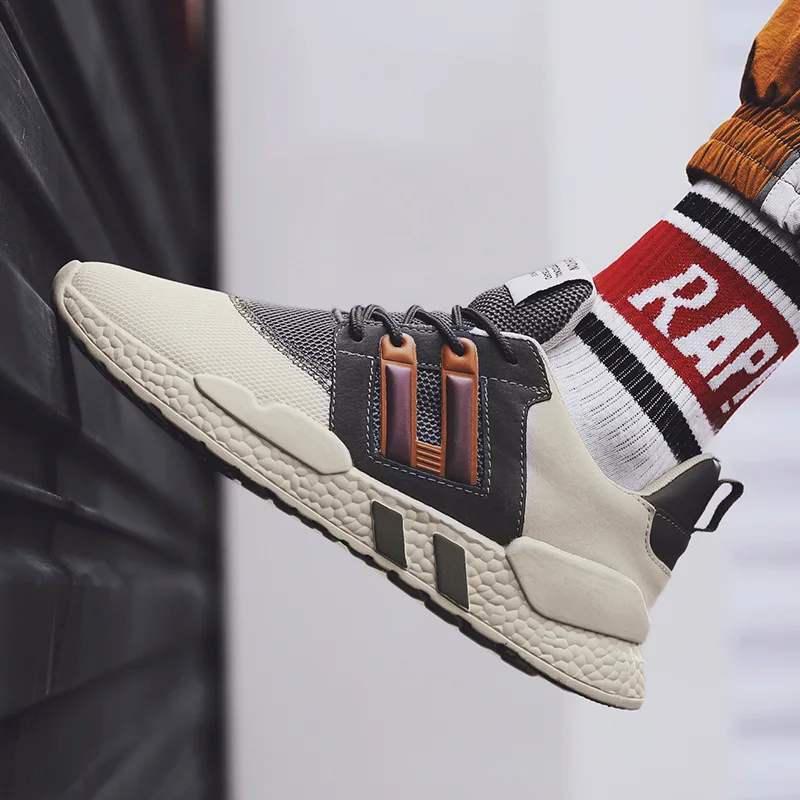 

Mesh Men Running Shoes Breathable Outdoor Sports Shoes Lightweight Sneakers Platform Comfortable Athletic Training Footwear