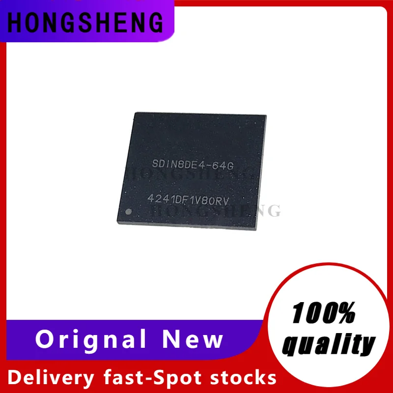 Новинка 100%, оригинальная Φ BGA EMMC SDIN8DE4 64G (1-10 шт.)