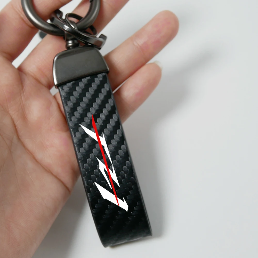 

Motorcycle key chain Ring Carbon Fiber Metal Keychain Horseshoe Buckle For Yamaha FZ1 FZ1S FZ1N Fazer GT Motorcycle Keychain